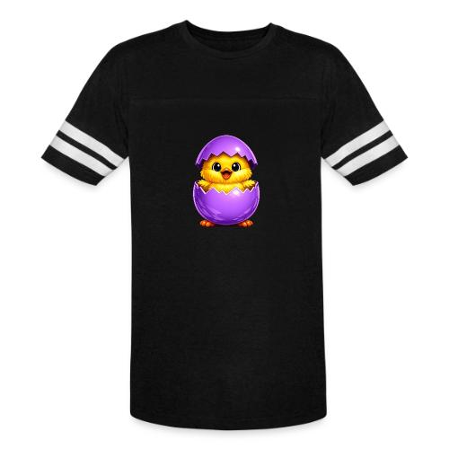 Easter Chick Purple - Men's Football Tee