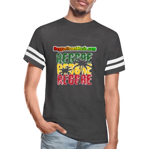 Rasta style reggae music design with classic roots - Men's Football Tee