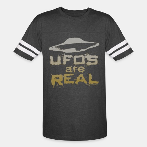 UFOs Are REAL Unidentified Flying Object Slogan - Vintage Sports T-Shirt