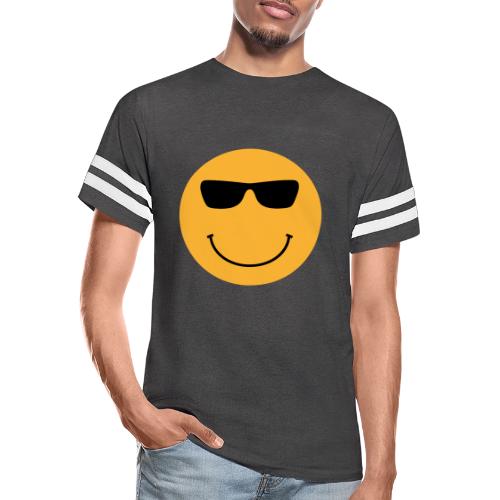 Orange Face with Sunglasses - Men's Football Tee