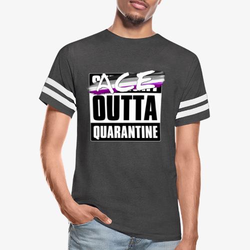 Ace Outta Quarantine - Asexual Pride - Vintage Sports T-Shirt