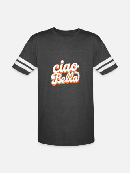 Ciao Bella - Men's Football Tee - vintage smoke/white