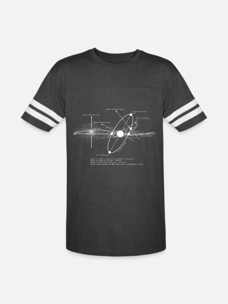Amant d'astronomie de diagramme de systèmes solaires - T-shirt Football pour hommes - anthracite vintage / blanc
