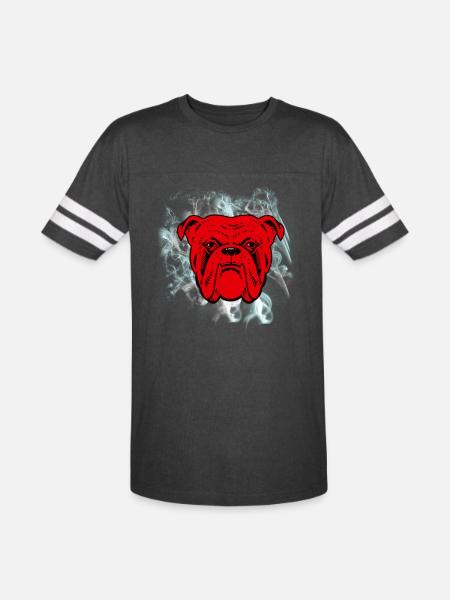 Red Dog Beer - Men's Football Tee - vintage smoke/white