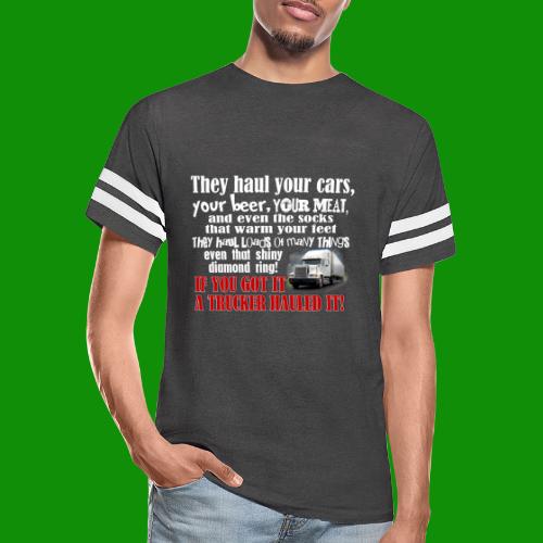 Trucker Hauled It - Vintage Sports T-Shirt