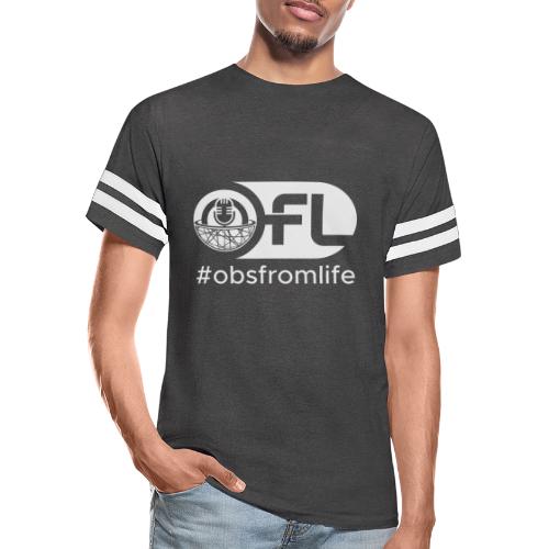 Observations from Life Logo with Hashtag - Men's Football Tee