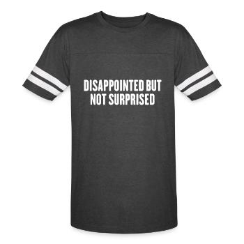 Disappointed but not surprised - Men's Football Tee - vintage smoke/white - Front - Damien (186cm)