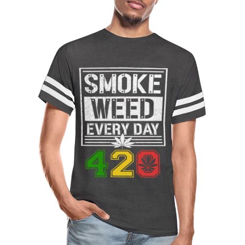 Hysterical 420 Everyday Smoker Weed Marijuana - Men's Football Tee