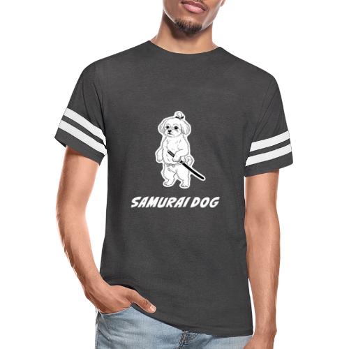 Samurai Maltese Katana Warrior Dog Tee - Men's Football Tee
