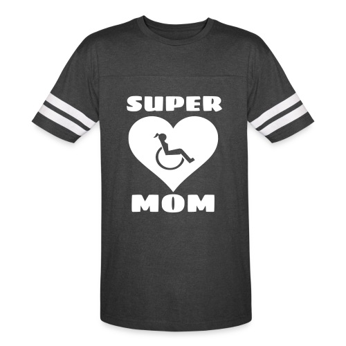 Super wheelchair mom, super mama - Vintage Sports T-Shirt