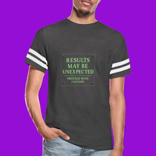 Results May Be Unexpected - Neon Green - Men's Football Tee