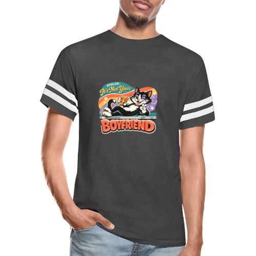 Sassy Cat Pride Pizza Retro Comic - Men's Football Tee