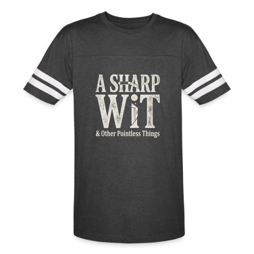 A Sharp Wit & Other Pointless Things - Knife Pun - Men's Football Tee