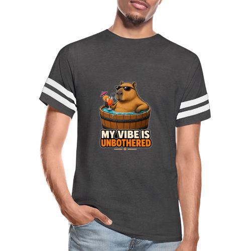 Unbothered Beaver in Wooden Tub - Men's Football Tee