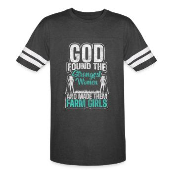 Farmer Nature - Men's Football Tee - vintage smoke/white - Front - Damien (186cm)