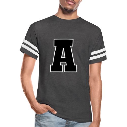 Varsity Letter A Athletic Monogram Design - Men's Football Tee