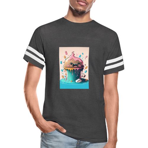 Cake Caricature - January 1st Dessert Psychedelics - Men's Football Tee
