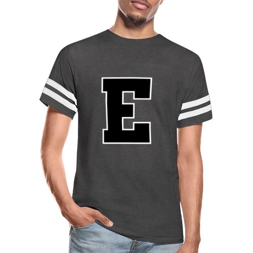 Varsity Letter E Collegiate Font Graphic - Men's Football Tee