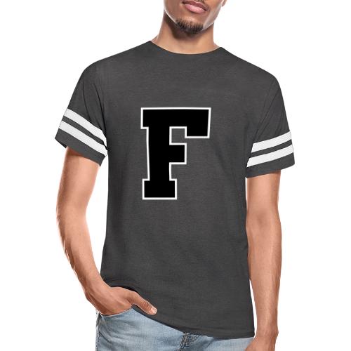 Varsity Letter F Athletic Monogram - Men's Football Tee
