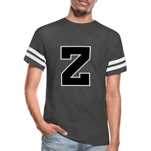 Varsity Letter Z Athletic Font Design - Men's Football Tee