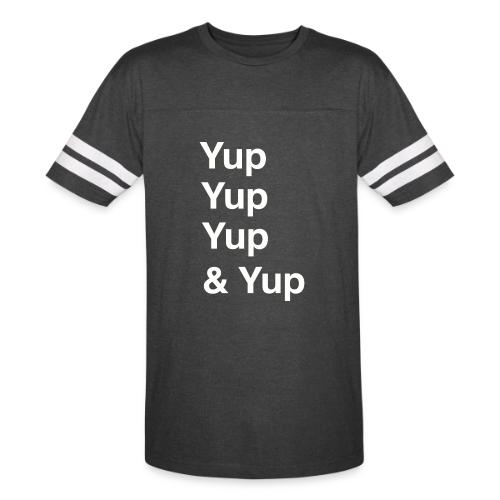 Yup, Yup, Yup & Yup - Men's Football Tee