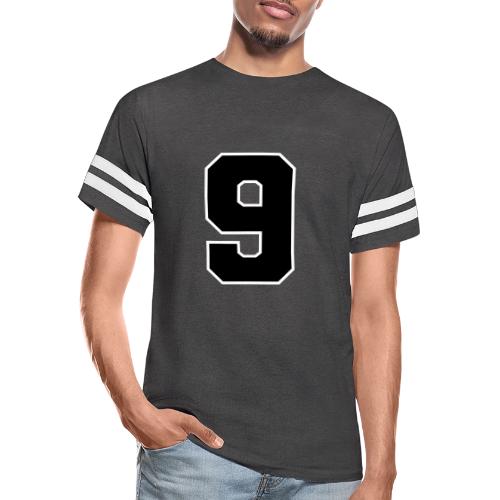 Varsity Number 9 Athletic Font - Men's Football Tee