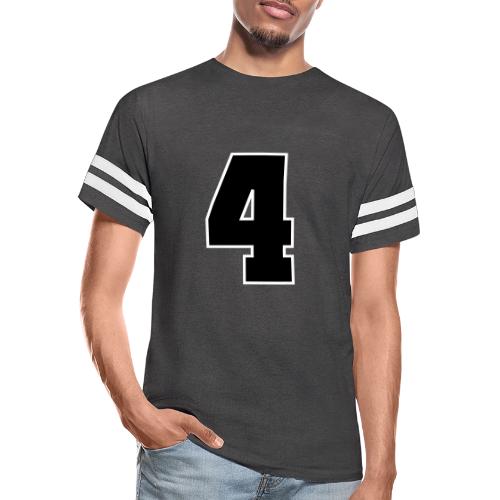 Varsity Number 4 College Style - Men's Football Tee