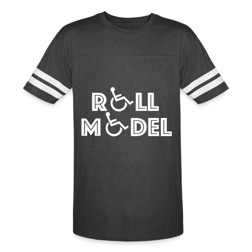 Every wheelchair users is a Roll Model - Vintage Sports T-Shirt