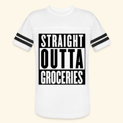 STRAIGHT OUTTA GROCERIES - Vintage Sports T-Shirt