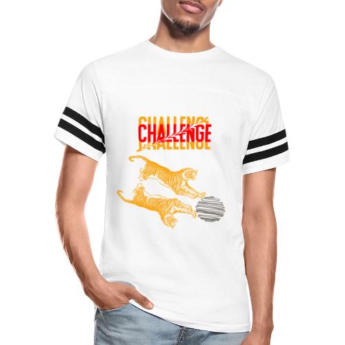 Double tiger fashion, jungle feline animals. - Men's Football Tee