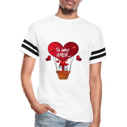 Fashion Valentine's Day Hearts, Gifts February 14 - Men's Football Tee