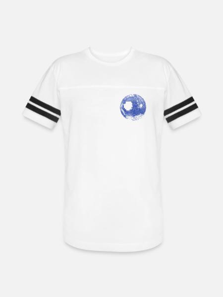Retro Disco Ball - Men's Football Tee - white/black