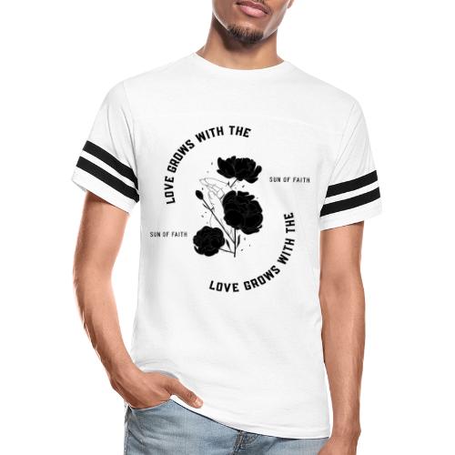 Love Grows With The Sun Of Faith - Men's Football Tee