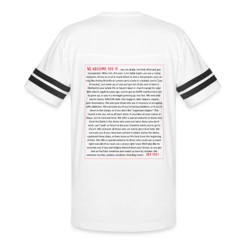 We Welcome You If ... - Men's Football Tee