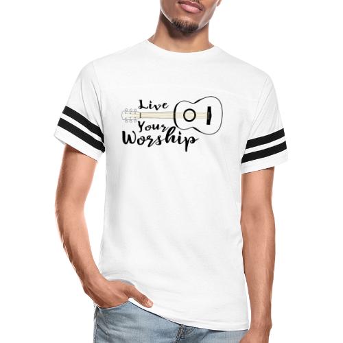 Live Your Worship, Don’t Just Give Lip Service - Men's Football Tee