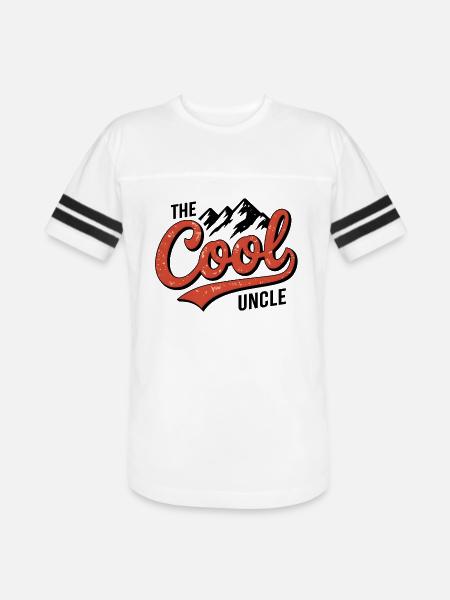 The cool uncle - Men's Football Tee - white/black