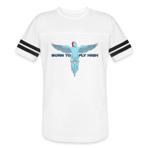 Blue Born To Fly High PNG Logo - Men's Football Tee