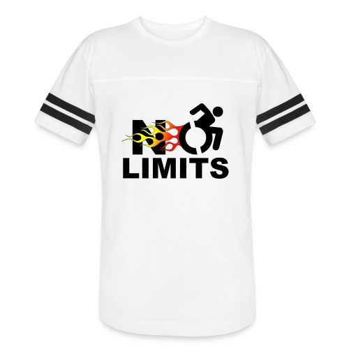 No limits for me with my wheelchair - Men's Football Tee