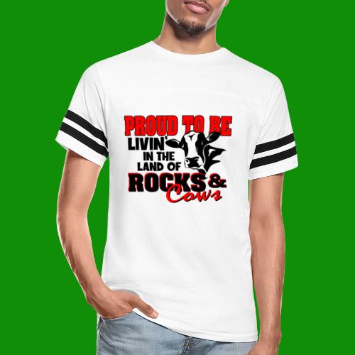 Livin' in the Land of Rocks & Cows - Vintage Sports T-Shirt