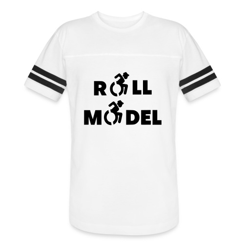 Roll model in a wheelchair, sexy wheelchair user - Vintage Sports T-Shirt