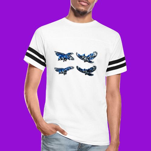 Silver Blue Jay Flight Stages - Men's Football Tee