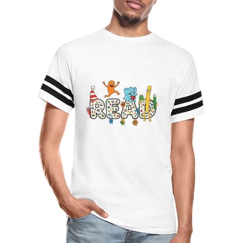 Whimsical READ Kids Cartoon - Men's Football Tee