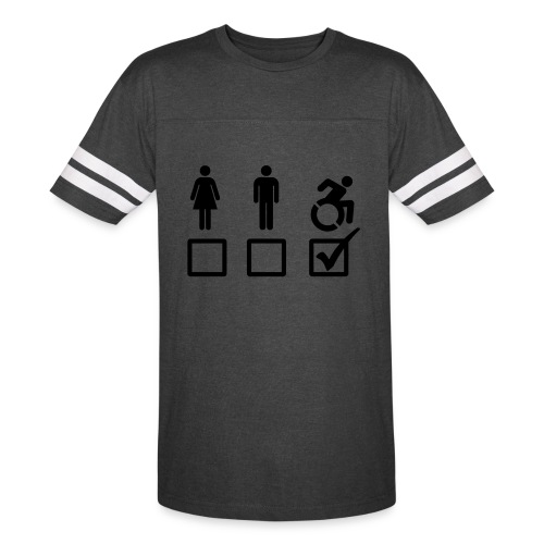 A wheelchair user is also suitable - Vintage Sports T-Shirt
