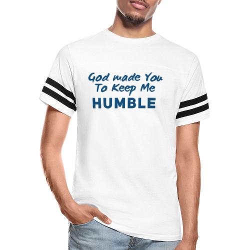 Christian Humility (blue) - Men's Football Tee
