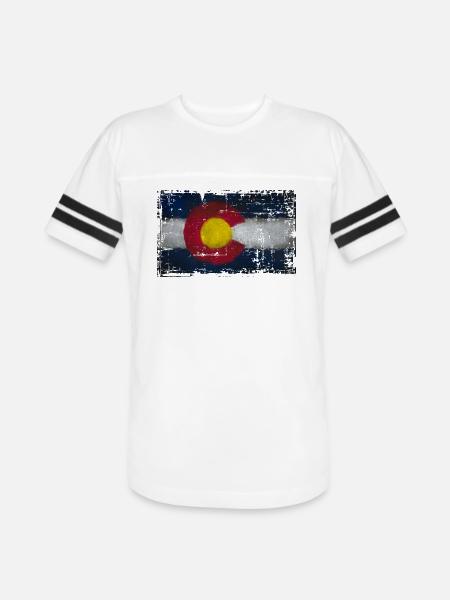 colorado colors - Men's Football Tee - white/black