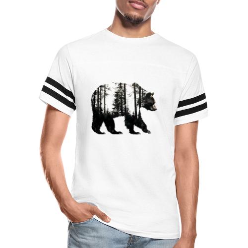 Evergreen Bear Silhouette - Men's Football Tee
