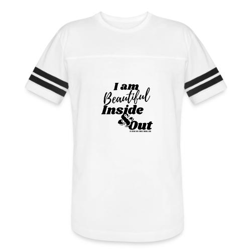 I am Beautiful - Inside and Out | Black Type - Men's Football Tee