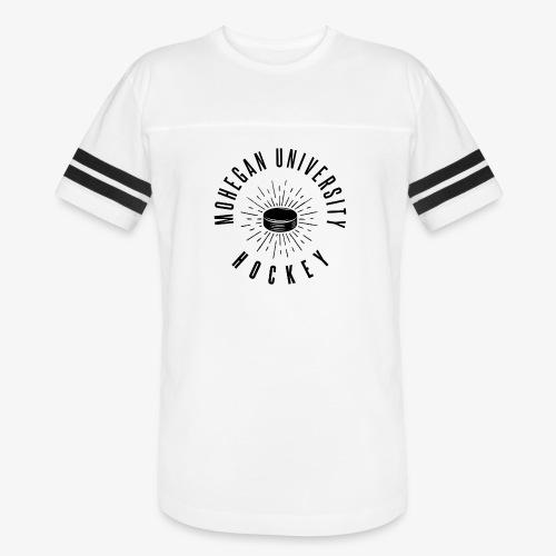 Black Mohegan U Hockey Series Logo - Vintage Sports T-Shirt