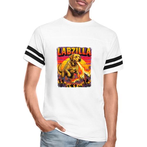 Labzilla Giant Yellow Labrador Monster Tee - Men's Football Tee