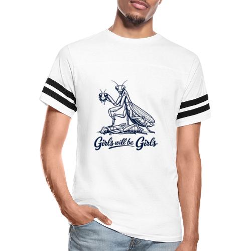 Girls Will Be Girls Praying Mantis Humor - Men's Football Tee
